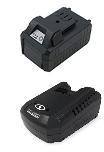 Snow Joe + Sun Joe 24V-5AMP | 24-Volt iON+ Bundle | W/ 5.0-Ah Battery and Quick Charger (Open Box)