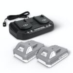 Snow + Sun Joe 24V Bundle W/ (2) 2.0-Ah Batts and Dual Quick Charger (Open Box)