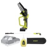 Restored Sun Joe 24V-HCSWP-LTE | 24-Volt iON+ Cordless Telescoping Pole Pruning Saw Kit | 12-Ft Reach | 4000 RPM | W/ 2.0-Ah Battery + Charger (Refurbished)